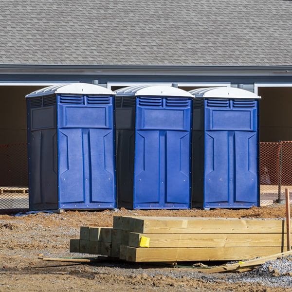 are there any restrictions on what items can be disposed of in the porta potties in Edgemoor